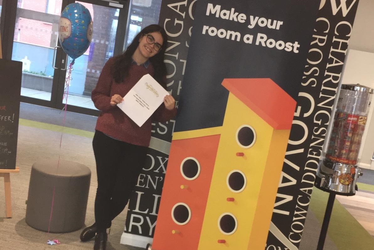 Lucky Sofia wins a rent-free stay in 2019/20!